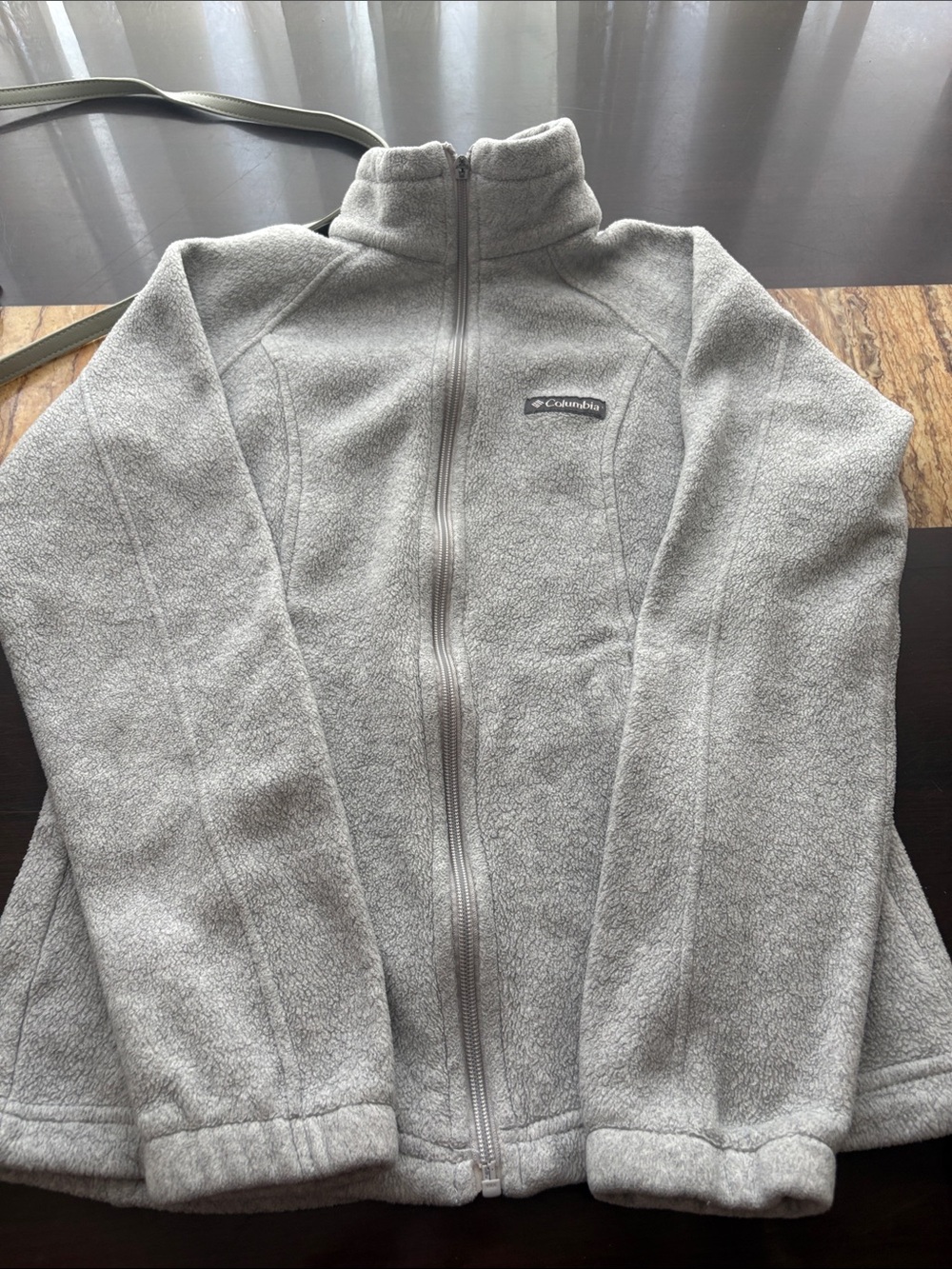 Columbia Gray Full-Zip Women's Fleece Jacket